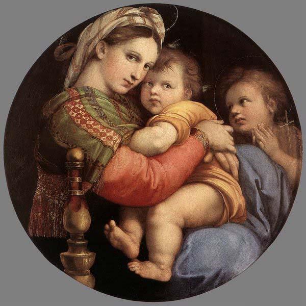 RAFFAELLO Sanzio Madonna della Seggiola oil painting image